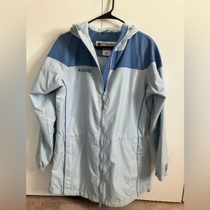 Blue Columbia Sportswear Rain Jacket M